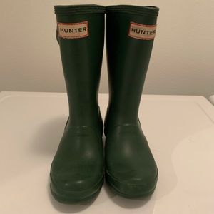 Boys Green Hunter Gumboots size 13